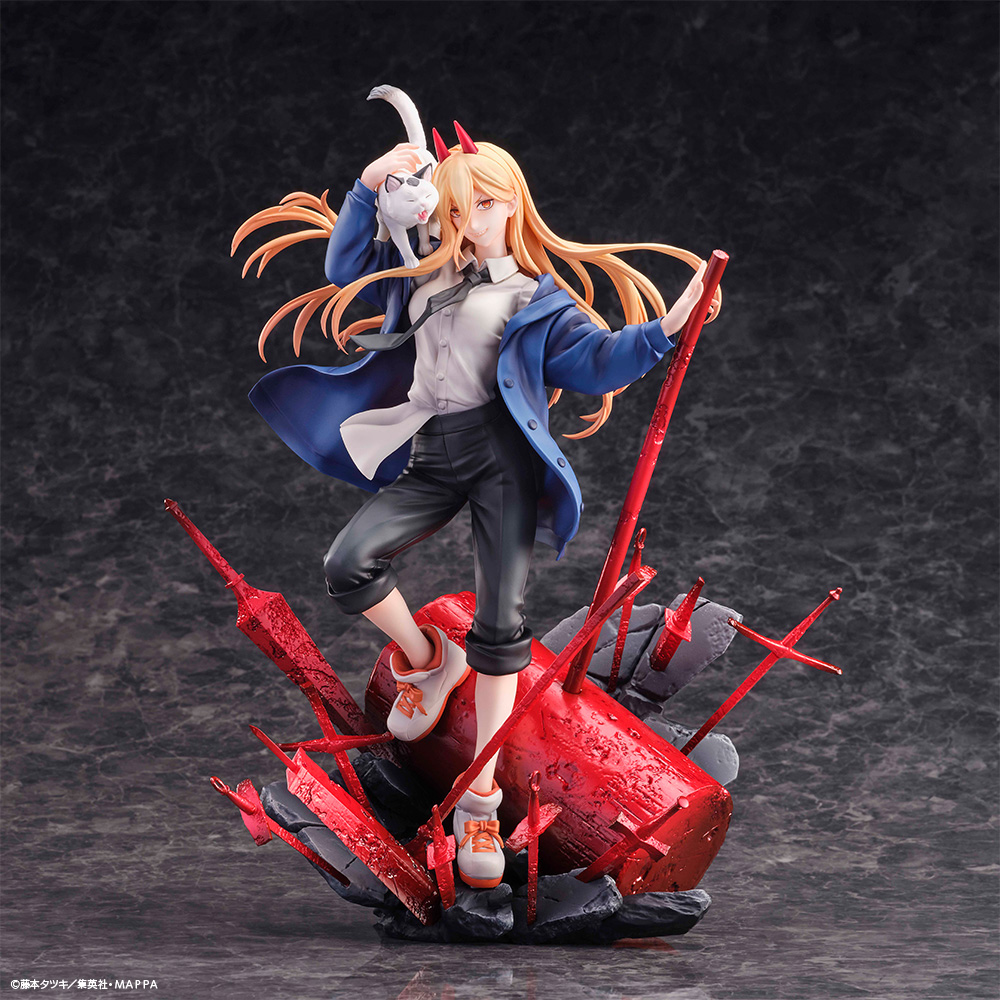 S-FIRE 1/7 パワー&ニャーコ S-FIRE CHAINSAW MAN Figure Power ＆ Meowy