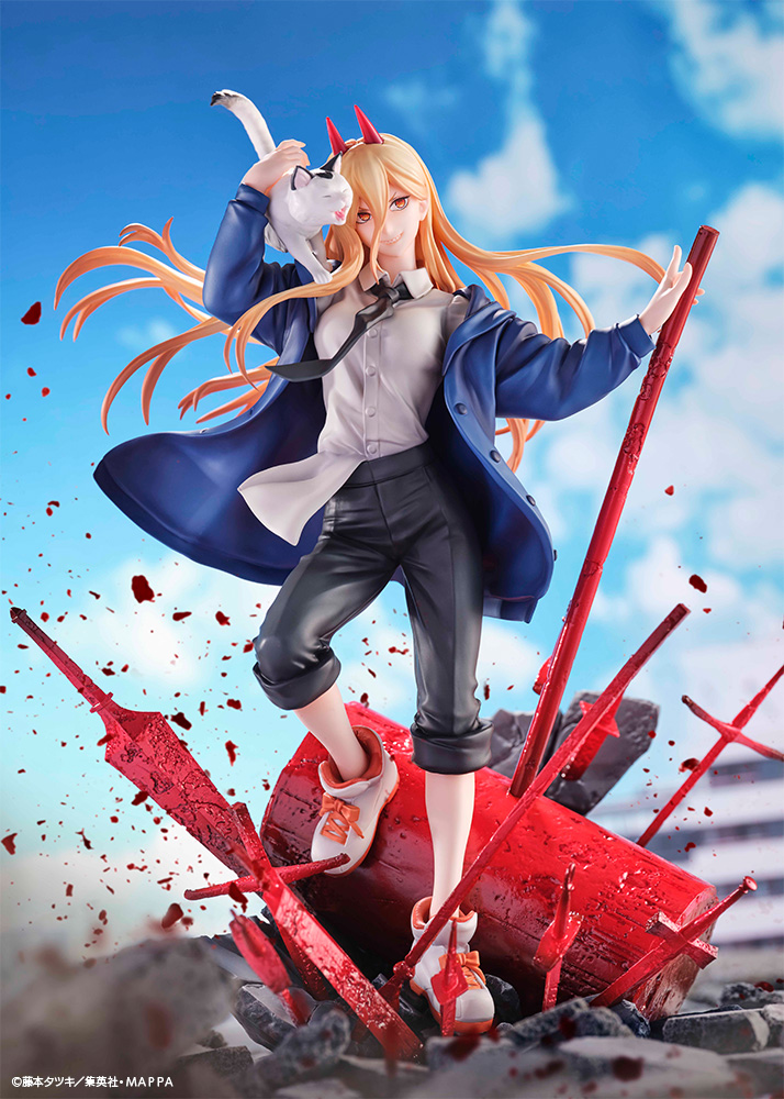 S-FIRE 1/7 パワー&ニャーコ 展示】S-FIRE チェンソーマン パワー＆ニャーコ フィギュア
