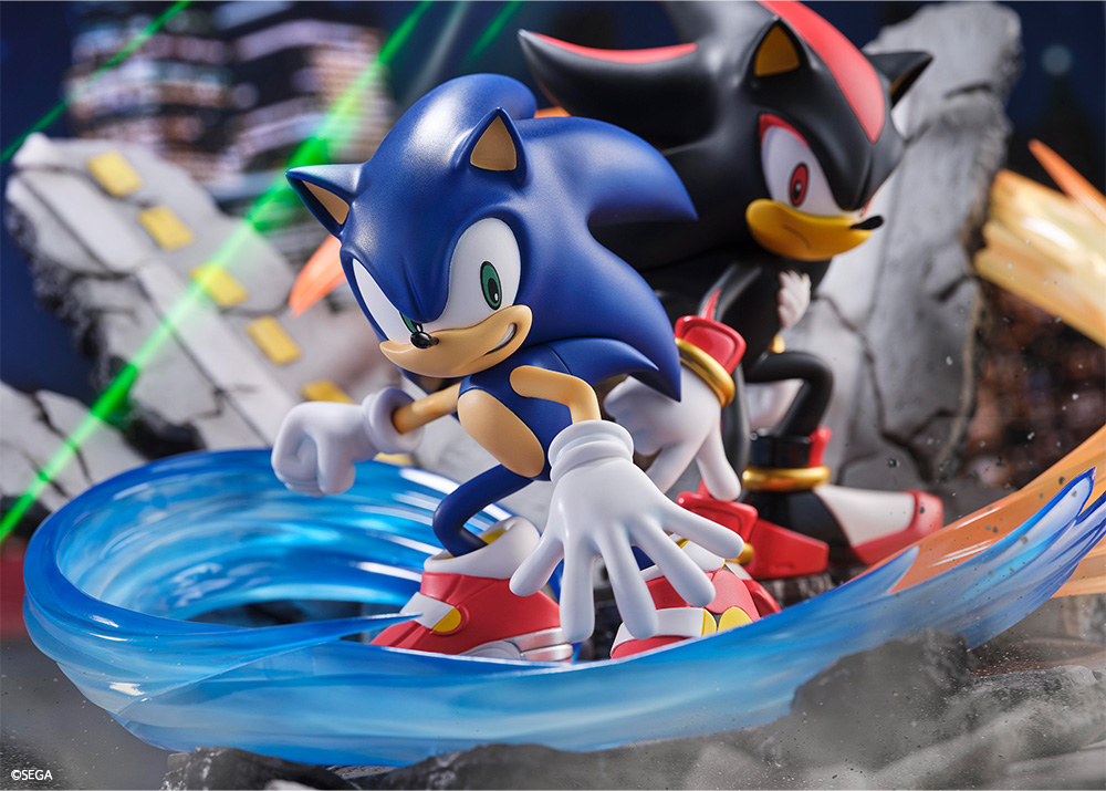 140891 - safe, artist:xxlailahell7firex, shadow the hedgehog (sonic), sonic  the hedgehog (sonic), hedgehog, mammal, anthro, sega, sonic adventure 2,  sonic the hedgehog (series), bottomwear, bracelet, clothes, duo, duo  female, exclamation point, female